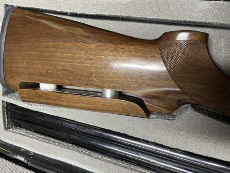 Se vende escopeta superpuesta Bernadelli Orione. Cañón 76 */** con culata regulable en altura. 

Precio 00