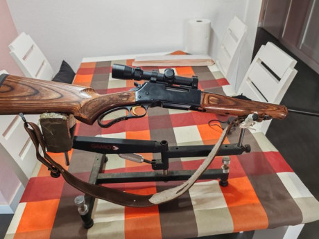 Hola amigos por nuevo proyecto vendo BLR en calibre 308 en madera laminada cañon de 51 cm rosca en cañon 02