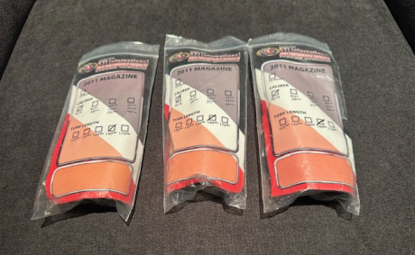 Se vende cargadores STI 2011 en calibre 9mm, estas nuevos, nunca han tenido uso, se compraron en armeria 01