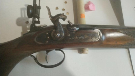 Buenos días vendo rifle marca AMR de competición serie especial Eduardo schiling calibre 45 diopter y 42
