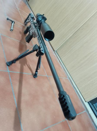 Rifle Savage AX2 precision, en calibre .308
Ha tirado 9 cajas, es muy, muy preciso.
Lleva un visor Vortex 10