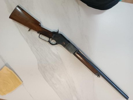 En venta Winchester Mid.1876,fabricado en 1885,calibre 50-95 express.Perfectas condiciones,mecanización,pavonado 02