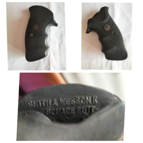 Vendo cachas revólver Smith, armazon. K.
40 euros la unidad + portes 01