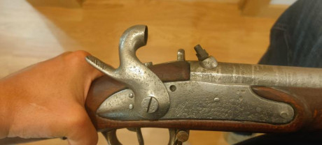 Hola, lo dicho, vendo este rifle de avancarga del ejercito frances  Saint Etienne 1822T bis  calibre .70 10