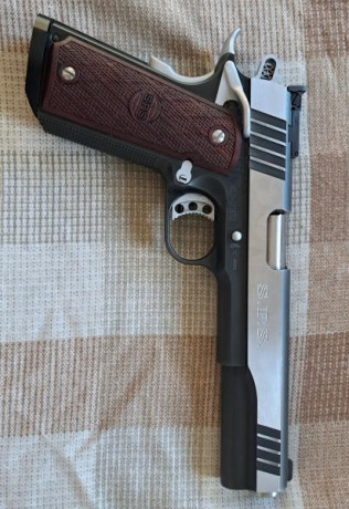Un saludo
Vendo mi pistola SPS FALCON MASTER duotone del 9mm y cañón de 6 pulgadas. El arma está completamente 01