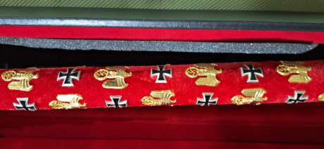 Bastón de mariscal de campo para Erwin Rommel, replica fabricada con un tubo de aluminio de 500x35 mm, 00