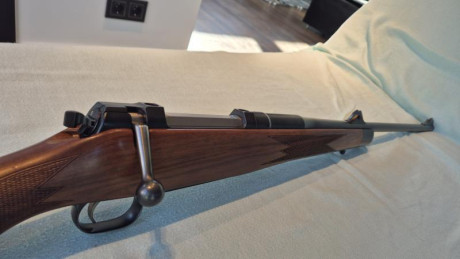 Vendo mauser m03 clasic 338wm, cerrojo 60°, gatillo pelo frances, cañones intercambiables, impecable con 00