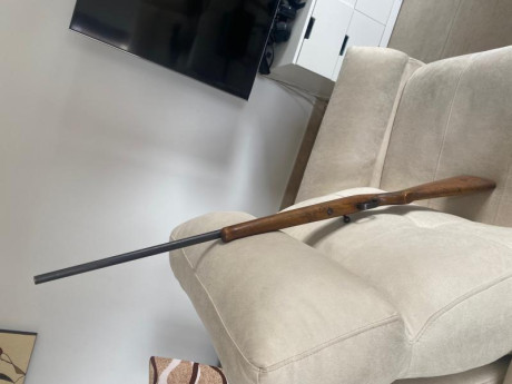 Carabina .22LR Onena monotiro.

Funciona perfectamente. 

Tiene sus años y se nota, aunque agrupa bastante 01