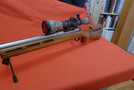 Se vende Savge 112 competition de cañon de acero inox, muy pesado  66cm de largo y flotante.  Culata de 11