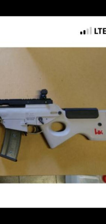 Buenas tardes 
Un amigo me a pedido que le busque este rifle en concreto el modelo hk slb8 en calibre 01