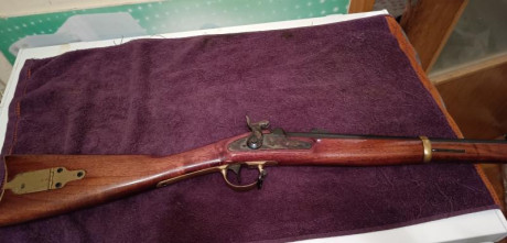 VENDIDO FUSIL-Rifle Armi CHIAPPA ZUAVO MATCH Militar calibre 58 Minie con cañón de 33cm.
Cañón match de 02