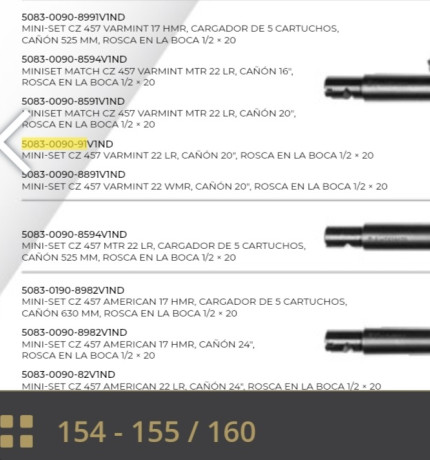 Vendo este cañón del 22Lr apto para carabinas Cz 455 y 457, es el varmit (pesado y mas gordo) de 525mm 140