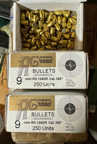 Buenas tardes Vendo puntas:

TODAS A 60€/1.000.

Están en Valencia.


- REMINGTON 124FMJ HASTA 7.000 APROX.

 12