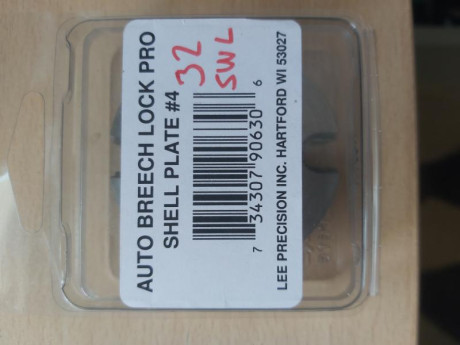 Se vende Shell Plate del calibre 32 S&W para la prensa Lee Auto Breech Lock Pro.
20€ envío certificado 00
