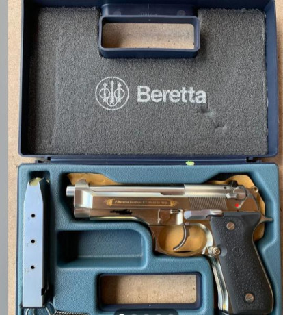 Buenas a todos boy buscando la pistola pietro Beretta stains golden calibre 9 mm  quien quiera venderla 00