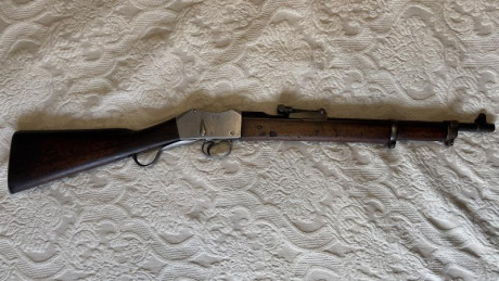 Se vende carabina de caballería Martini-Henry convertida al .22 LR por el prestigioso armero C. G. Bonehill. 02