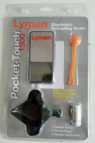 Hola a todos. Vendo báscula Lyman  Pocket-Touch 1500 prácticamente sin uso. Está en garantía hasta enero 01