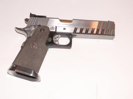 Vendo pistola Infinity (Strayer-Voigt, SV)
Calibre 40 S&W
Guiada bajo Licencia F
Perfecto estado
Muy 00