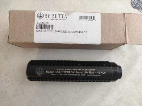 Se vende cubierta de cañón para Cx4 Storm. Nuevo sin uso y en perfecto estado, original Beretta y válido 01