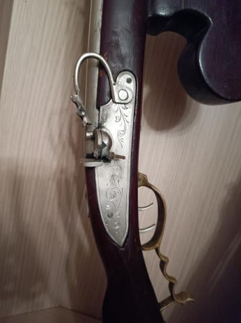 VENDIDO Arcabuz Centro-Europeo de Mecha AMR calibre .45, de doble gatillo. Se encuentra en Bilbao.  VENDIDO 01