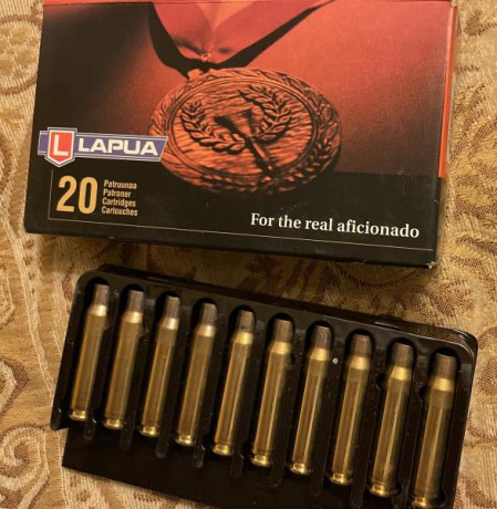Se venden 240 vainas Lapua del 308 W de un solo disparo, van en sus propias cajas, precio 110 euros puestas 01