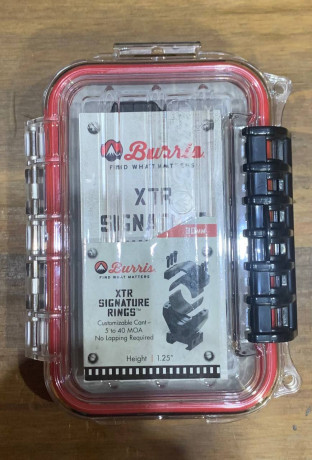 Anillas Burris XTR Signature Rings en perfecto estado 
Están en Alicante 110€ 
Mi numero para mas info 00