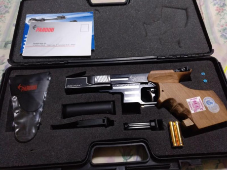 Hola. Vendo pistola pardini calibre 22 con disparador electrónico. He sido su único dueño (en concreto 01