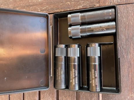 Vendo chokes Gemini, +20mm, calibre .12, para Benelli,
modelo mobilchoke, tb cambio por chokes similares 00
