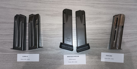 Vendo cargadores, por 25€ la unidad + 7€ de envío.

Dos unidades de Mecgar, de 18 cartuchos para Beretta 00