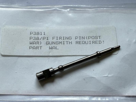 Aguja percutora para Walther P38/P1 Post War 
25 Euros puesta en casa en Península . 00