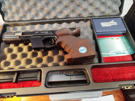 Vendo pistola Tesro TS 22-2, calibre 22LR ,en buen estado, aguja percutora y muelles nuevos, va acompañada 02
