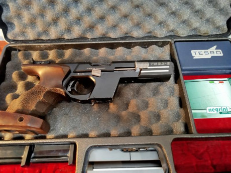 Vendo pistola Tesro TS 22-2, calibre 22LR ,en buen estado, aguja percutora y muelles nuevos, va acompañada 01
