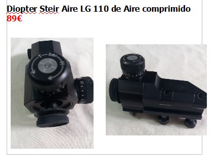  Diopter varios 22 y Aire Comprimido 
Precios en las fotos
Antonio: 692039491  11