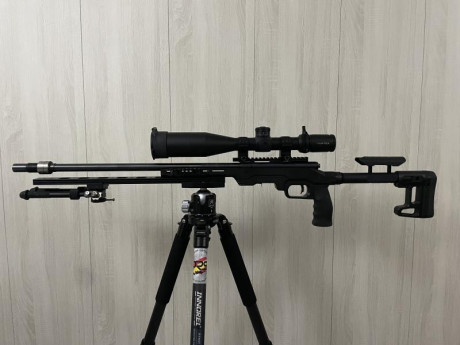 En venta carabina para PRS Savaje MK II FVT .22 LR con cañón de 21”, con sintonizador incorporado,montada 01