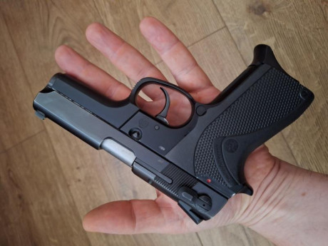 *SE VENDE:*  (((Rebajada)))

Pistola compacta SMITH & WESSON modelo 6904, calibre 9mm. Dos cargadores 00