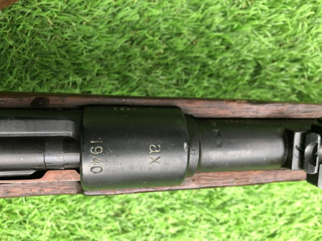 Vendo este raro rifle K98 con código "ax" fabricado por Feinmechanische Werke en 1940, calibre 20