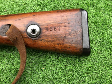 Vendo este raro rifle K98 con código "ax" fabricado por Feinmechanische Werke en 1940, calibre 31