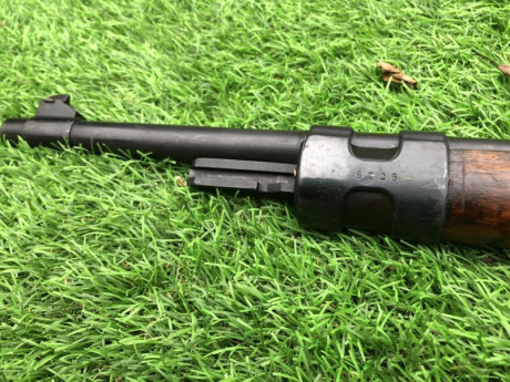 Vendo este raro rifle K98 con código "ax" fabricado por Feinmechanische Werke en 1940, calibre 30