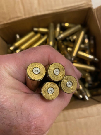 Hola, vendo estás vainas de la marca Lapua en calibre 338LM. Hay 151 vainas, son de fábrica y no de recarga. 00
