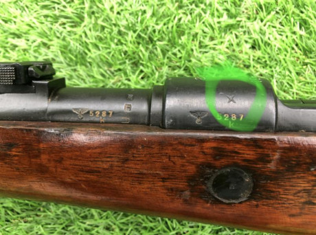 Vendo este raro rifle K98 con código "ax" fabricado por Feinmechanische Werke en 1940, calibre 81