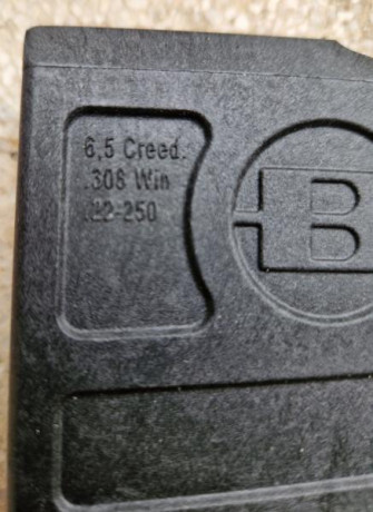 Hola, vendo dos cargadores (3 y 5 balas) Bergara tipo AICS de acción corta (308 Win, 6.5 Creedmoor, 243 00
