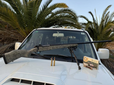 Buenos días, pongo a la venta el rifle de un buen amigo, es un weatherby mark v accumak en calibre 30-378, 02