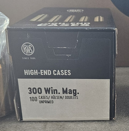 Vendo caja 100 vainas RWS nuevas 110€ 00