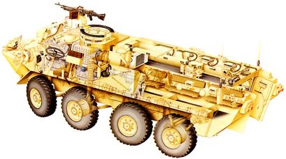 Pues eso estamos hablando muchisimo de las ruedas salen modelos de blindados 4x4 6x6 y la moda del 8x8 40