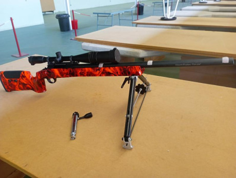 se vende por no usar tiene sobre los 600 tiros en 800 solo el rifle con carril de 20moas y maleta de transporte 01