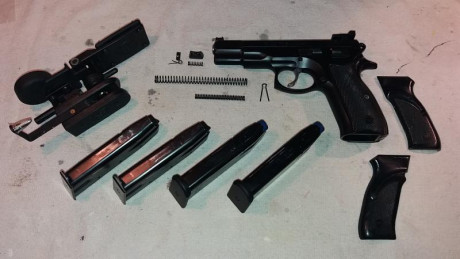 Pongo a la venta mi querida CZ 75B guiada en "F" que tantas satisfacciones me ha dado pero hay 20