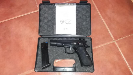 Pongo a la venta mi querida CZ 75B guiada en "F" que tantas satisfacciones me ha dado pero hay 30