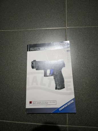 Pistola Walther Q5 Match
3 cargadores
3 suplementos empuñadura
Alza Micrometrica
Posibilidad de punto 00