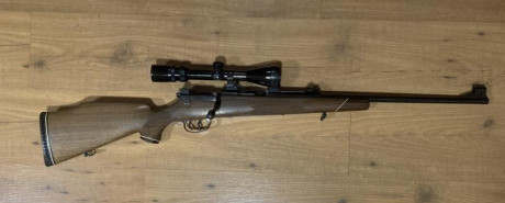 Buenas tardes, vendo este estupendo rifle Mauser 66S calibre 270W con cerrojo telescópico que permite 00