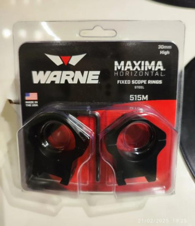 Se adapta tanto a bases Picatinny como Weaver.
30 mm 
Altas
Fijas
Impecables!!!!!

  70€   00